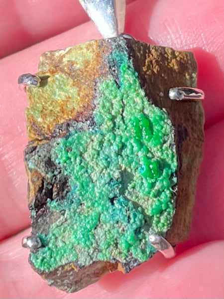 Rough Conichalcite Pendant