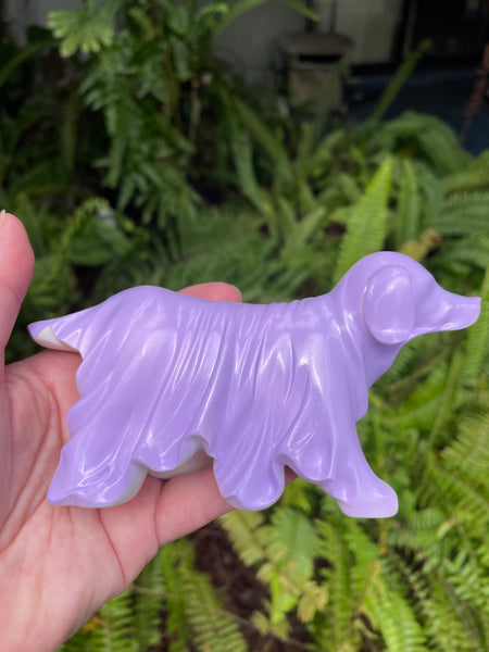 Glow in the Dark Resin Ghost Dog - Morganna’s Treasures
