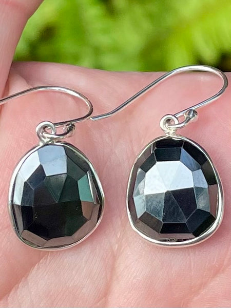 Faceted Hematite Earrings - Morganna’s Treasures 