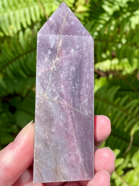 Large Lepidolite Obelisk - Morganna’s Treasures 