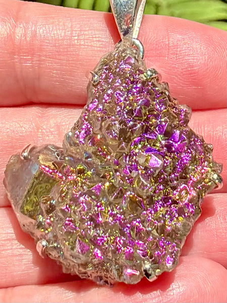 Titanium Aura Spirit Quartz Pendant - Morganna’s Treasures