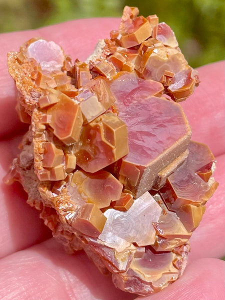 Vanadinite on Barite Crystal Cluster - Morganna’s Treasures 