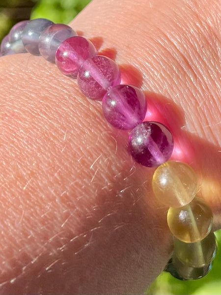 Multi-Colored Fluorite Bracelet - Morganna’s Treasures