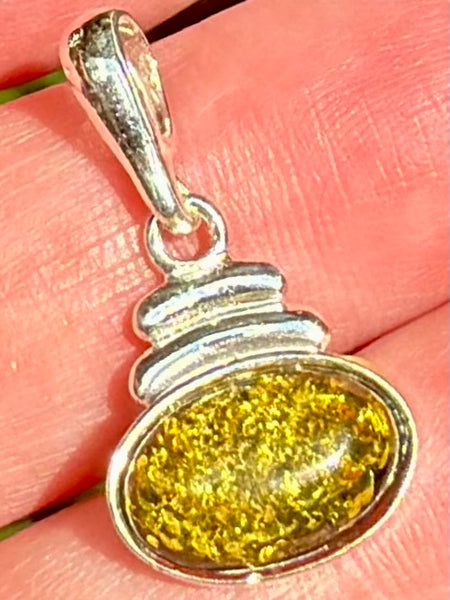 Green Amber Pendant