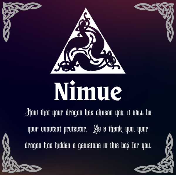 “Nimue” Resin Dragon