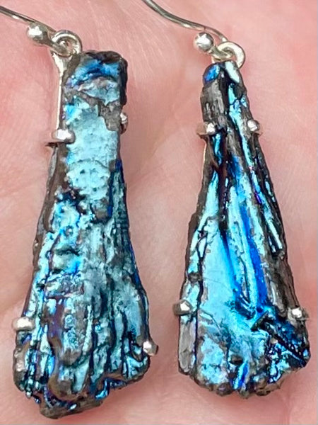 Rainbow Aura Kyanite Earrings - Morganna’s Treasures 