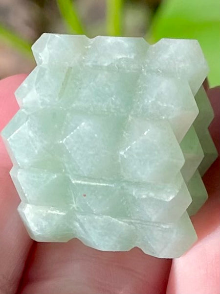 Green Aventurine Lemurian Power Cube - Morganna’s Treasures 