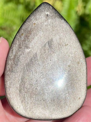 Silver Sheen Obsidian Flame - Morganna’s Treasures 