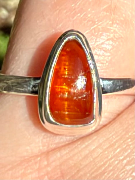 Orange Kyanite Ring Size 8