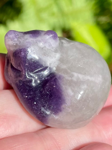 Amethyst Carved Sleeping Cat