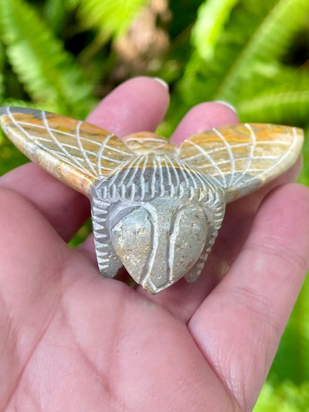 Hand Carved Bumblebee Jasper Bee - Morganna’s Treasures