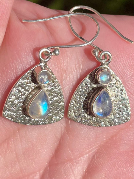 Rainbow Moonstone Earrings