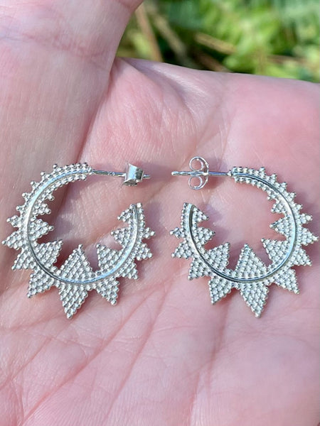 Sterling Silver Studded Earrings - Morganna’s Treasures