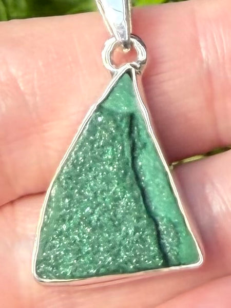 Druzy Malachite Pendant - Morganna’s Treasures