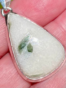 Green Tourmaline in Quartz Pendant - Morganna’s Treasures