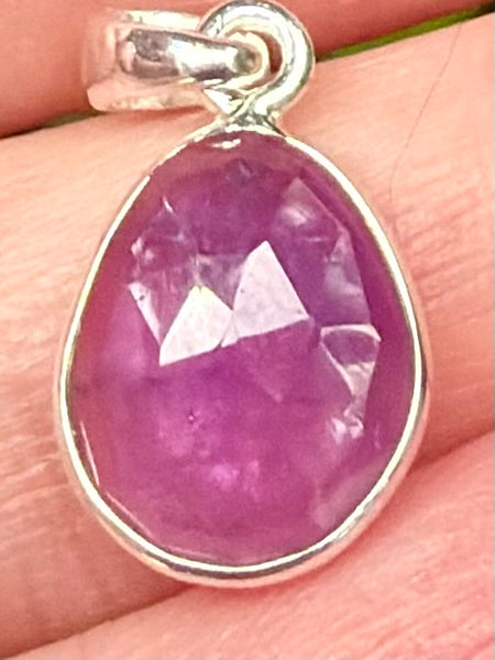 Faceted Purple Amethyst Pendant