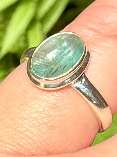 Gorgeous Aqua Kyanite Ring Size 5.5