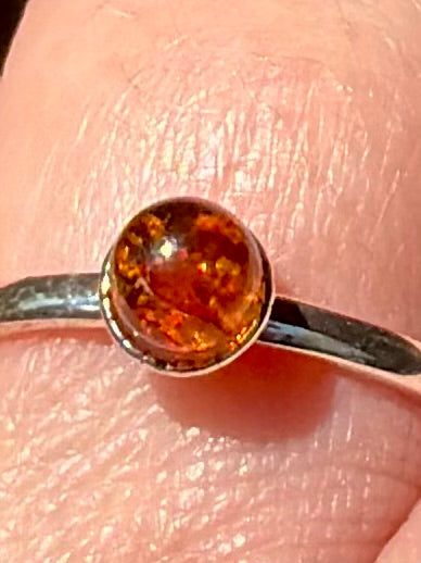 Baltic Amber Ring Size 8