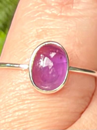 Purple Amethyst Ring Size 6.5 - Morganna’s Treasures
