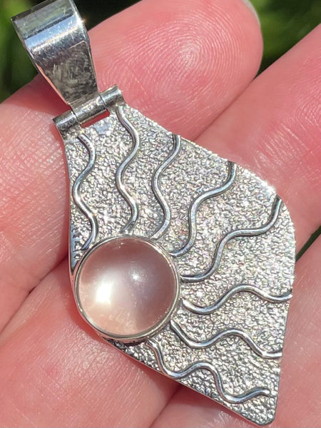 Beautiful Peach Moonstone Pendant - Morganna’s Treasures 