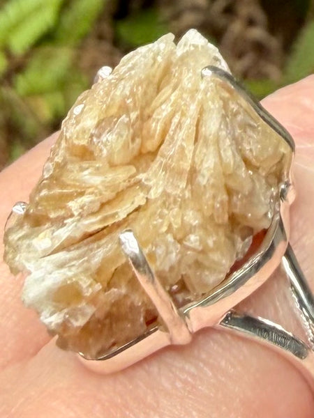 Barite with Cerussite Cluster Ring Size 9.5 - Morganna’s Treasures