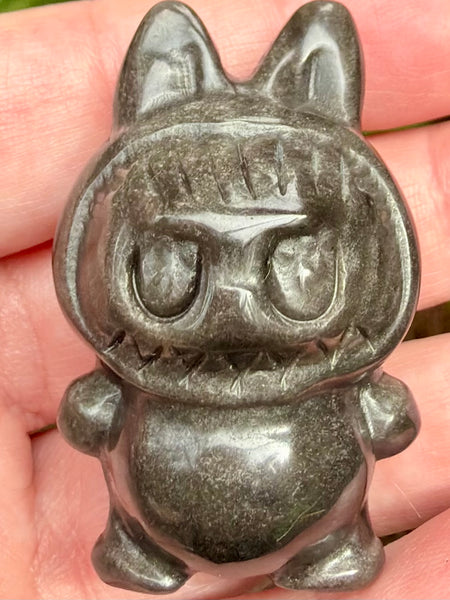 Gold Sheen Obsidian Labubu - Morganna’s Treasures