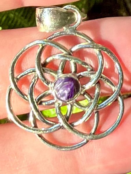 Celtic Charoite Pendant - Morganna’s Treasures