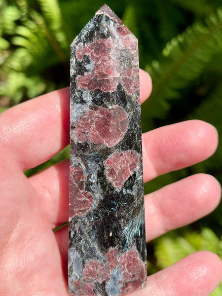 Garnet in Astrophyllite Healing Wands - Morganna’s Treasures 