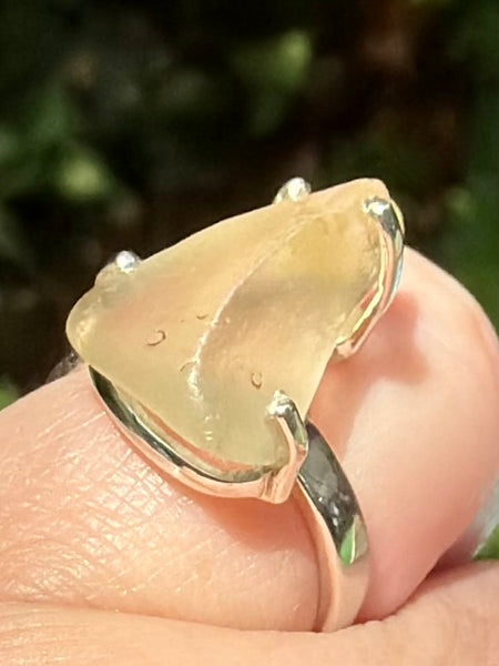Libyan Desert Glass Ring Size 6