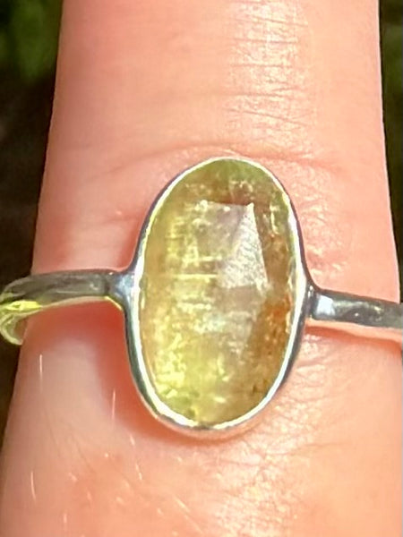 Green Kyanite Ring Size 5 - Morganna’s Treasures