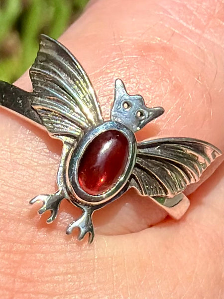 Gorgeous Bat Garnet Ring Size 9