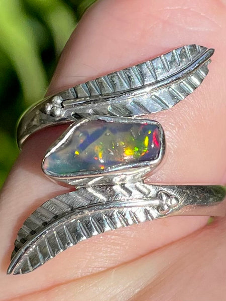 Chalama Black Opal Ring Size 8 - Morganna’s Treasures 