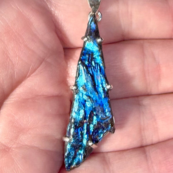 Rainbow Aura Kyanite Pendant - Morganna’s Treasures