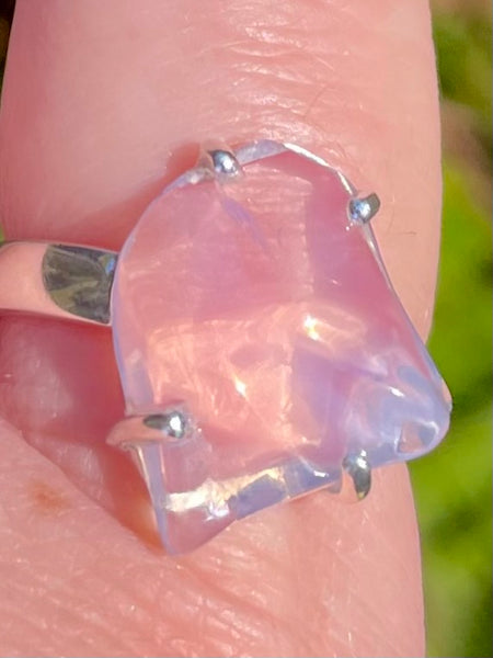 Rough Lavender Quartz Ring Size 9