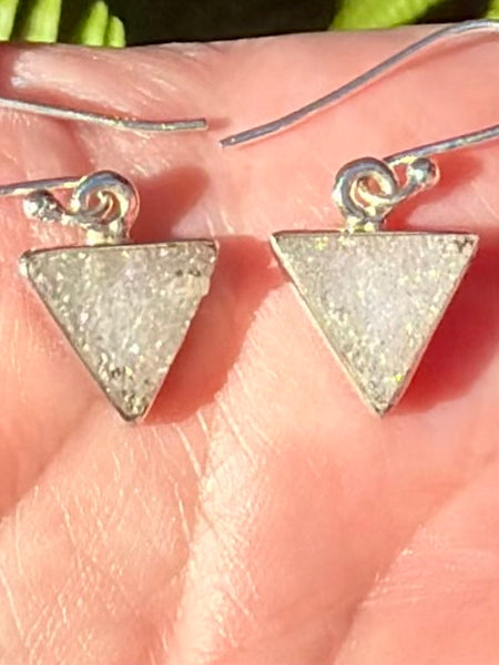 Angel Aura Quartz Druzy Earrings