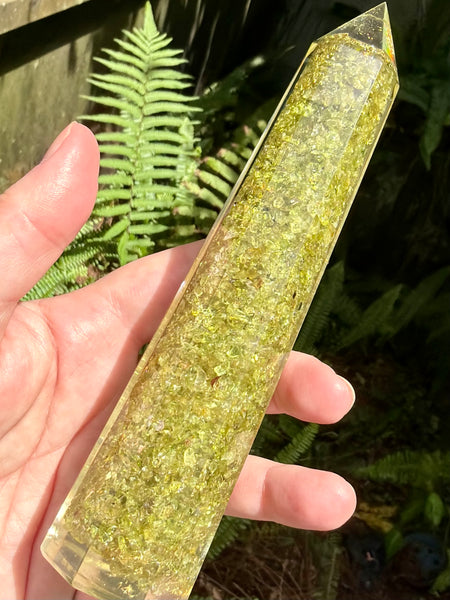 Peridot Orgonite Tower - Morganna’s Treasures