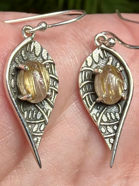 Rutilated Quartz Earrings - Morganna’s Treasures