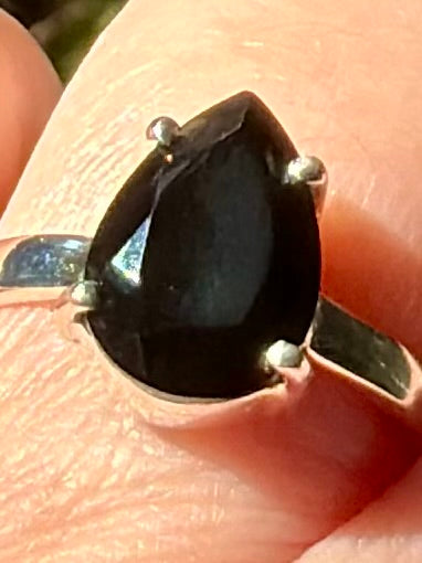 Faceted Black Onyx Ring Size 8 - Morganna’s Treasures