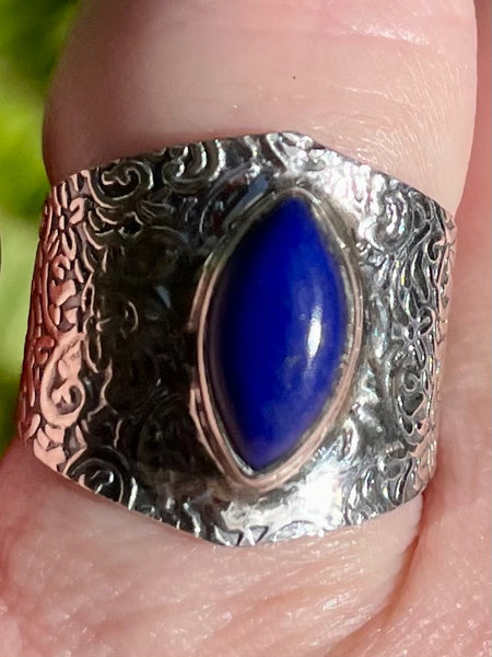 Lapis Lazuli Ring Size 8.5 - Morganna’s Treasures 