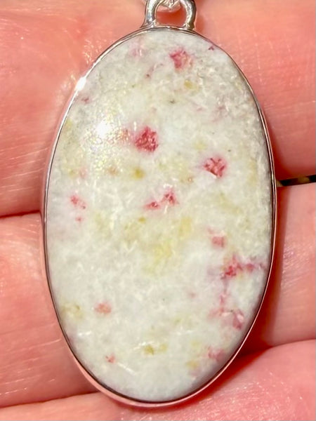 Cinnabar in Scapolite Pendant - Morganna’s Treasures