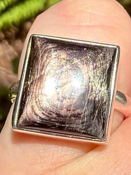 Beautiful Hypersthene Ring Size 7.5
