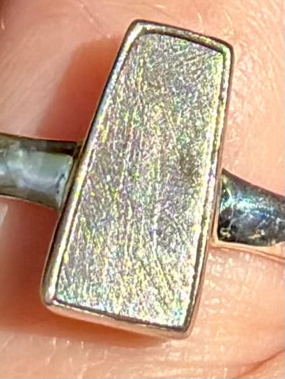 Stunning Muonionalusta Meteorite Ring Size 7 - Morganna’s Treasures