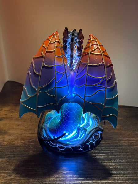 Resin LED Dragon Lamp