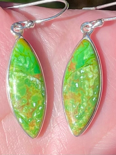 Green Mohave Turquoise Earrings