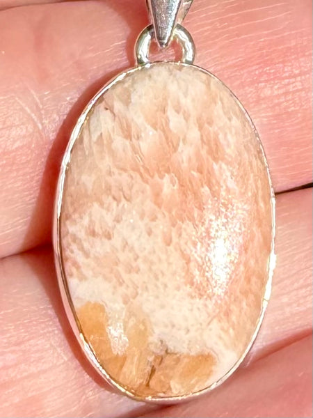 Orange Scolecite Pendant