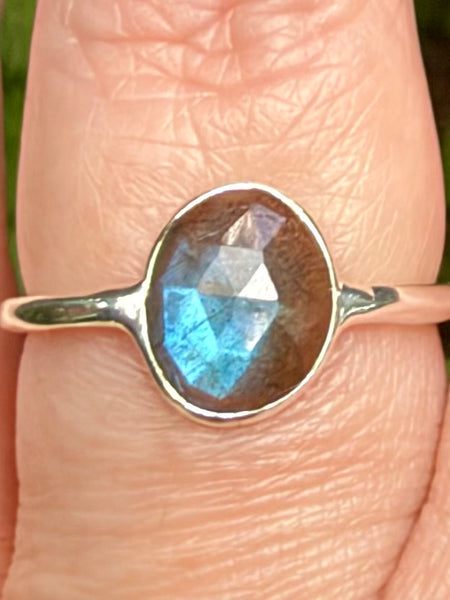 Faceted Labradorite Ring Size 8 - Morganna’s Treasures