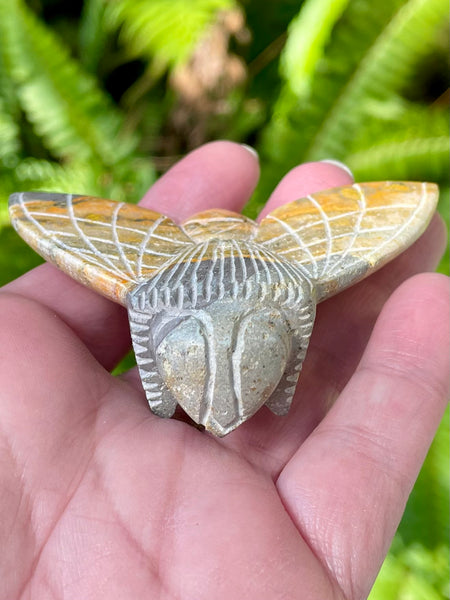 Hand Carved Bumblebee Jasper Bee - Morganna’s Treasures