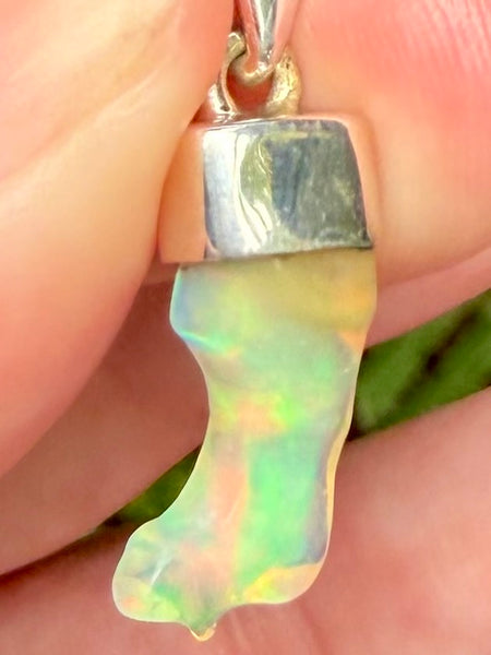 Stunning Rough Ethiopian Opal Pendant