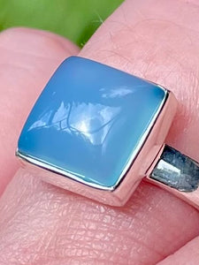 Blue Chalcedony Ring Size 7.5 - Morganna’s Treasures 