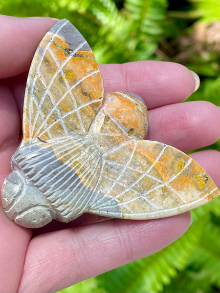 Hand Carved Bumblebee Jasper Bee - Morganna’s Treasures